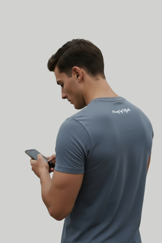 T-shirt Gris minéral « Risk » Mixte