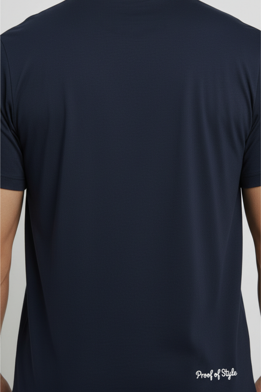 T-shirt Bleu « Hustle » Mixte