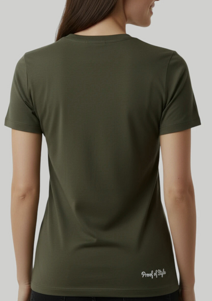 T-shirt Vert kaki « Growth » Mixte