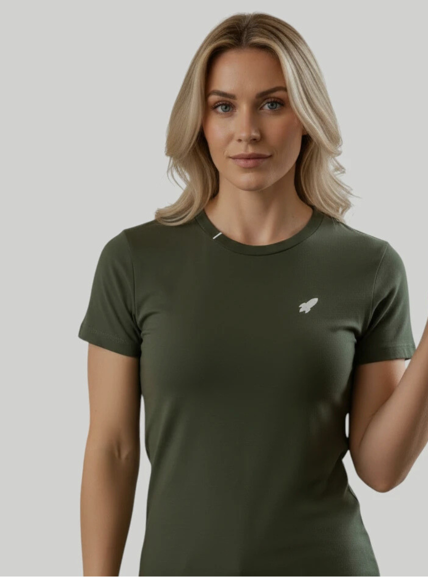 T-shirt Vert kaki « Growth » Mixte