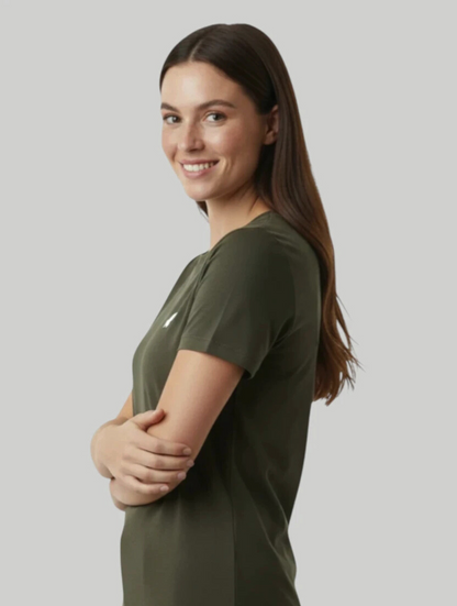 T-shirt Vert kaki « Growth » Mixte
