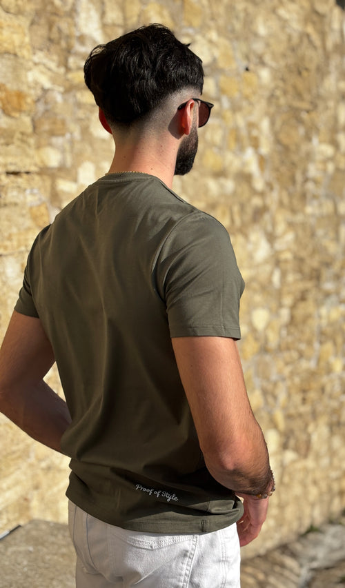 T-shirt Vert kaki « Growth » Mixte - vue alternative